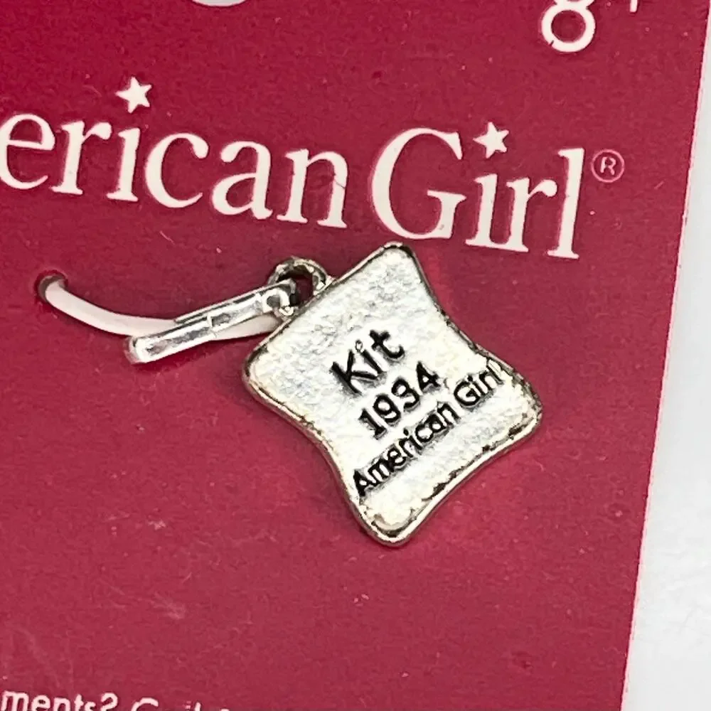 American Girl Kit Pendant Charm Photo Frame Silver 1934 Kits Picture New